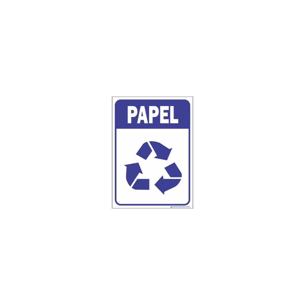 Adesivo Coleta Seletiva – Papeis