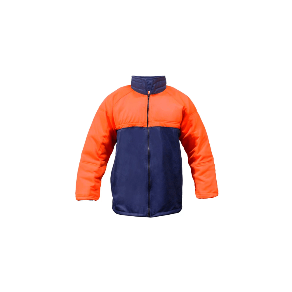 Camisa Motosserrista Azul/Laranja