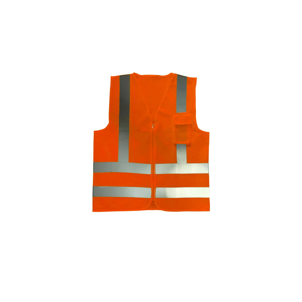 Colete 1 Bolso Laranja Refletivo