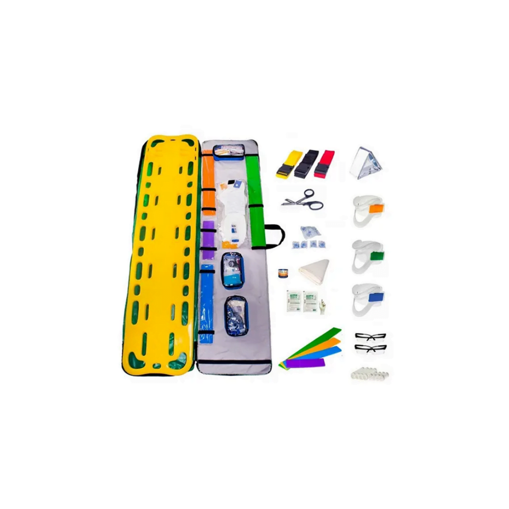 Kit Resgate Com Capa Azul Prancha de Polietileno