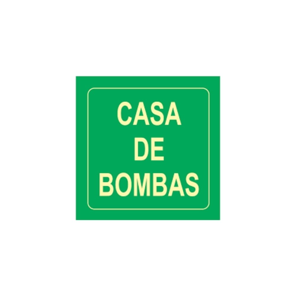Placa Fotoluminescente Casa de Bombas 14X14