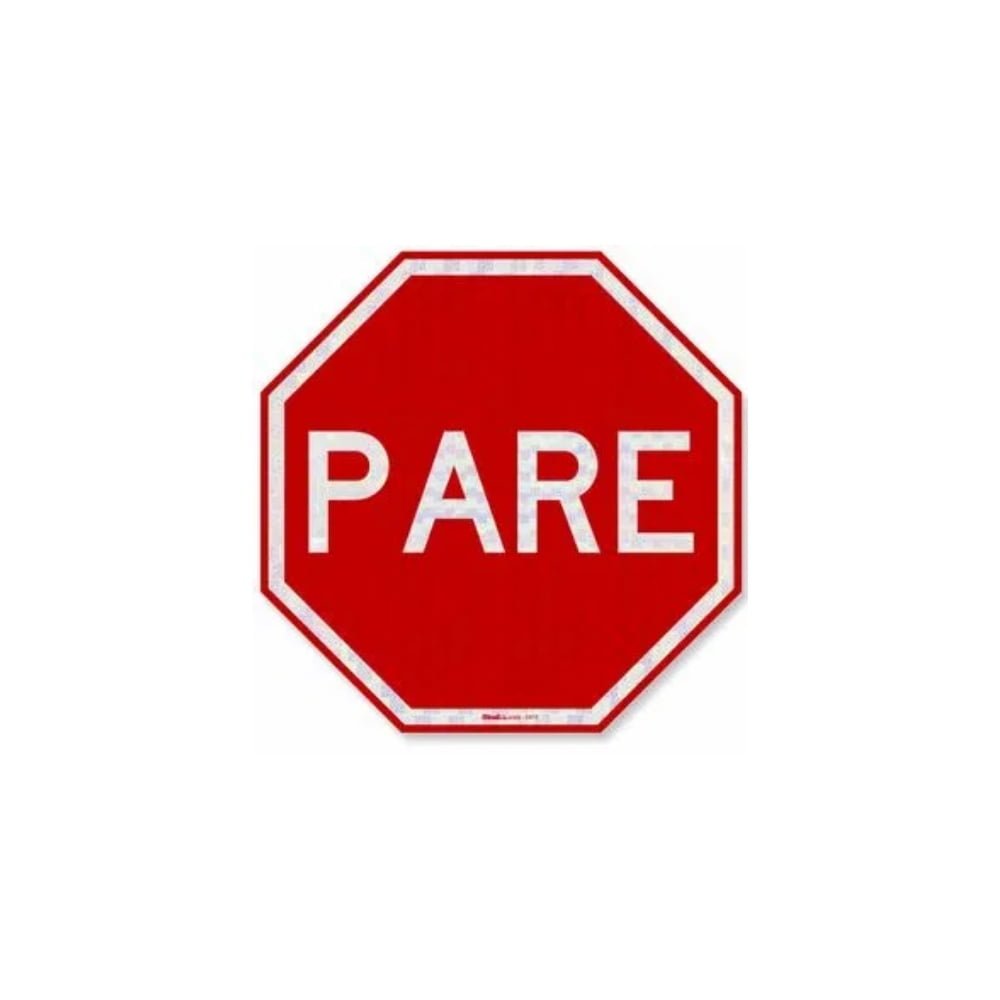 Placa Pare Sinalização de Trânsito
