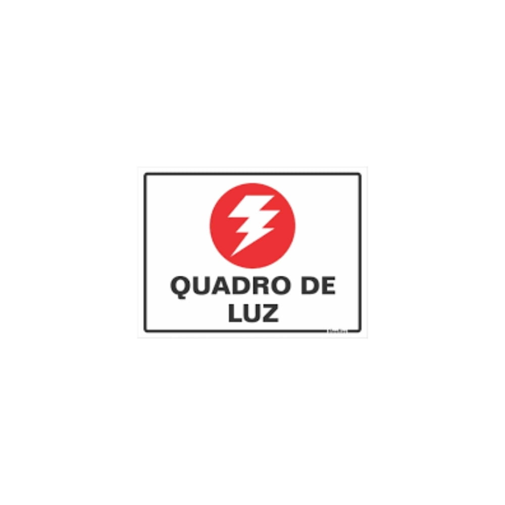 Placa Quadro de Luz 15X20CM