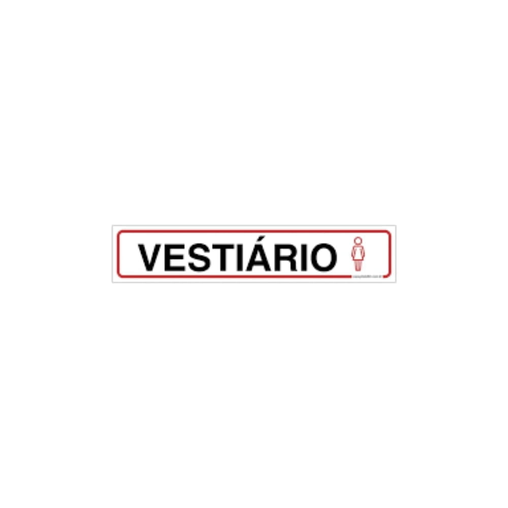 Placa Vestiário Feminino