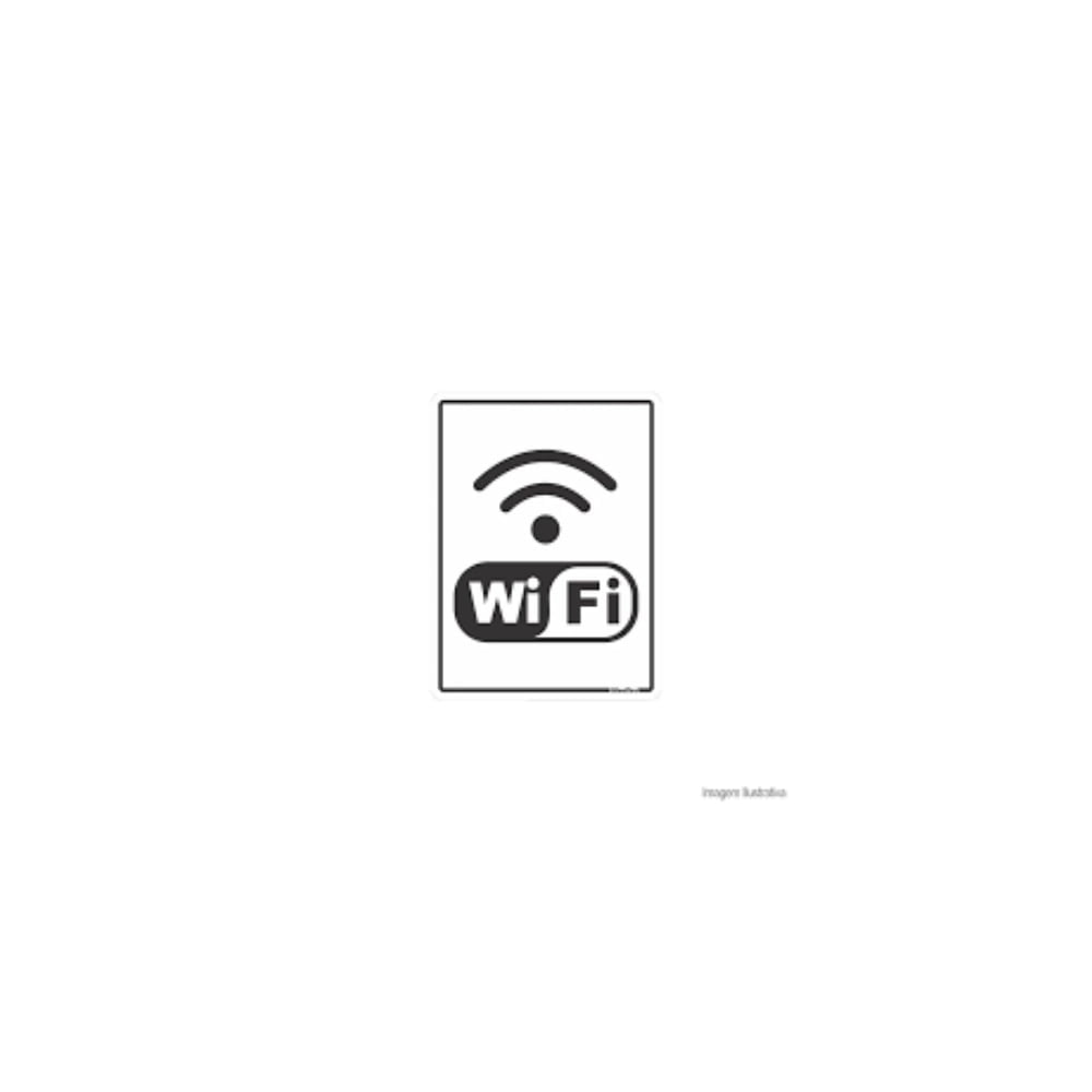 Placa Wifi 20X15cm