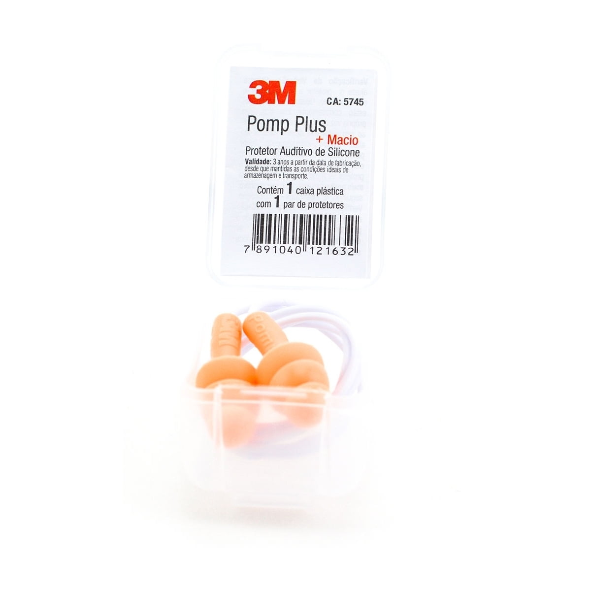Protetor Auditivo Tipo Plug Pomp Plus – 3M
