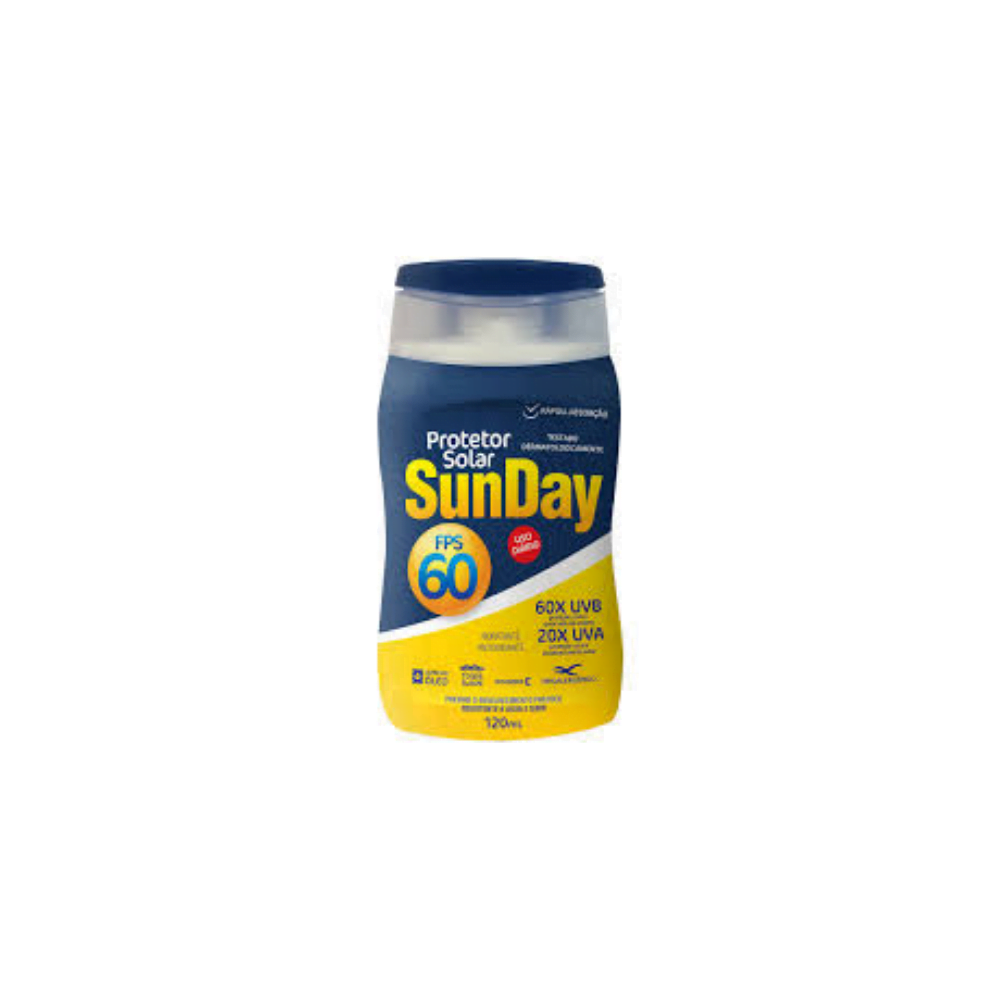 Protetor Solar Sunday FPS60 UVA 120ML
